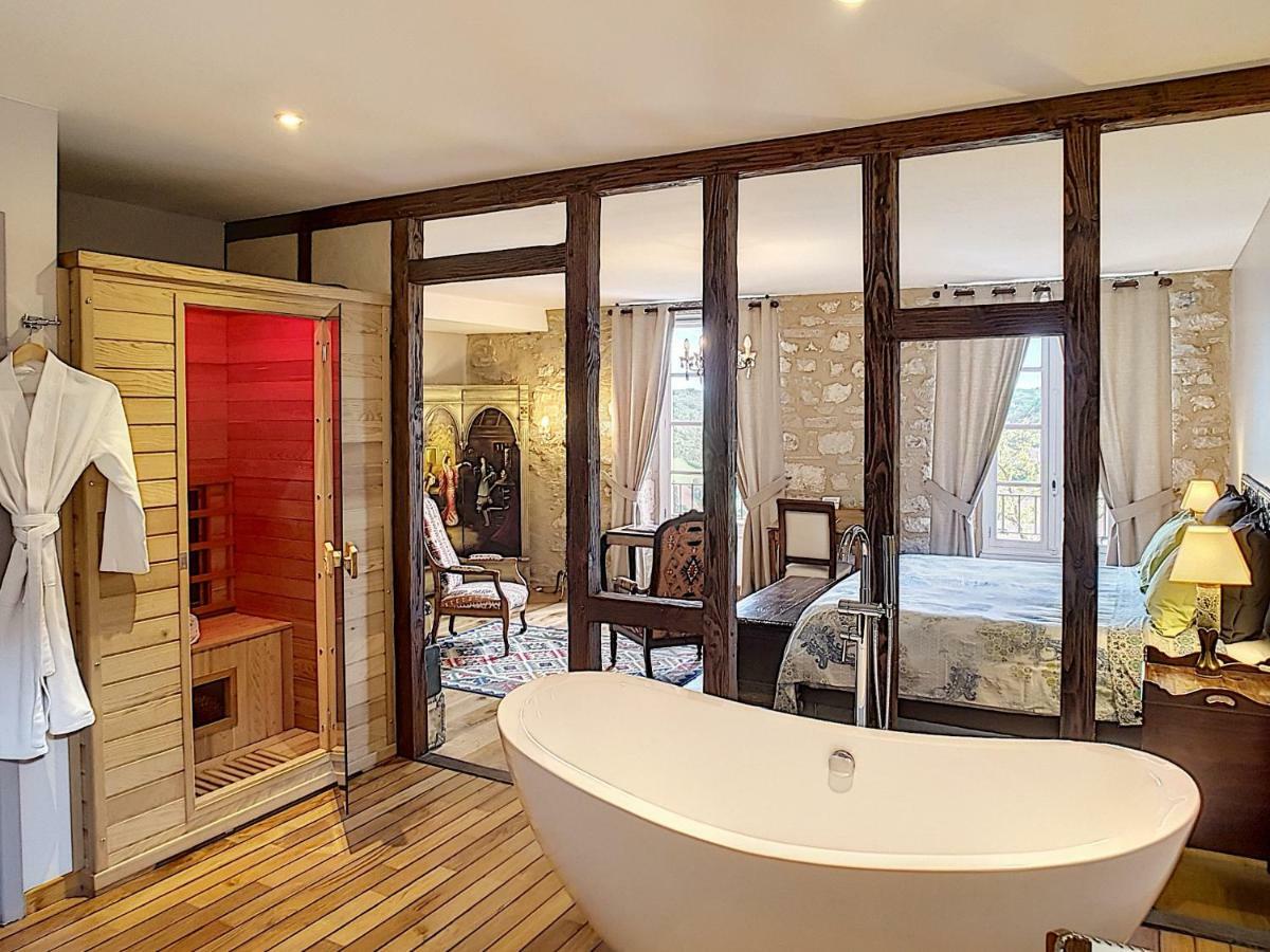 Chambres D'Hotes Le Secret Du Chat Cordes Sur Ciel Luaran gambar